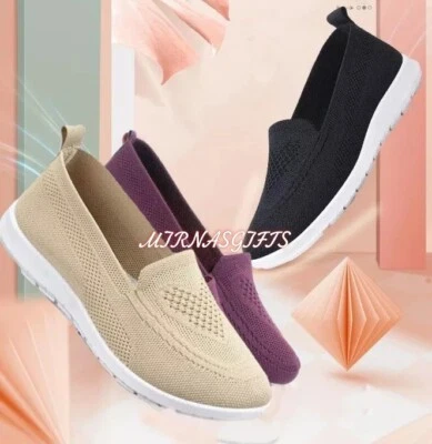 MULTIPLE MANUFACTURERS Women's Slip on Canvas Loafers Breathable Shoes