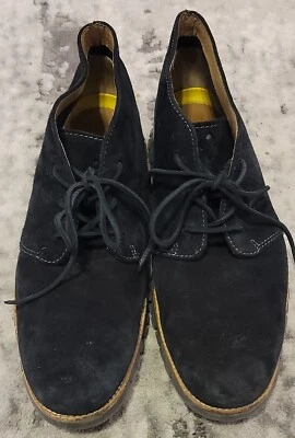 Botas masculinas Cole Haan Zerogrand tamanho 11,5 M C13723 couro camurça preto deserto - Imagem 1 de 4