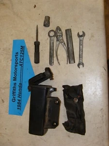 84 HONDA ATC125M ATC 125M 83 85 110 oem 200x tool box kit storage wrench set - Picture 1 of 13