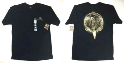 Большая футболка Mossy Oak для взрослых охота с бантом черная с коротким рукавом хлопок охота на оленей - Изображение 1 из 4