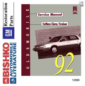 1992 Oldsmobile Cutlass Ciera, Cutlass Cruiser Shop Service Repair Manual CD - Picture 1 of 1