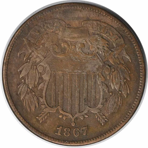 1867 Two Cent Piece DDO FS-101 F Uncertified #239 Cover