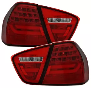 Zestaw tylnych świateł w kolorze czerwonym do BMW serii 3 BMW E90 12/04-9/08 Lightbar kierunkowskaz LED - Zdjęcie 1 z 3