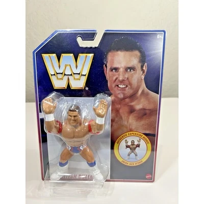 Figura de acción WWE MOC Mattel Retro BRITISH BULLDOG Wave 6 nueva Foto 1 de 4