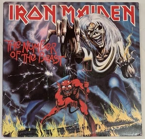 IRON MAIDEN NUMBER OF THE BEAST HARVEST ST12202 VINYL LP - Picture 1 of 4