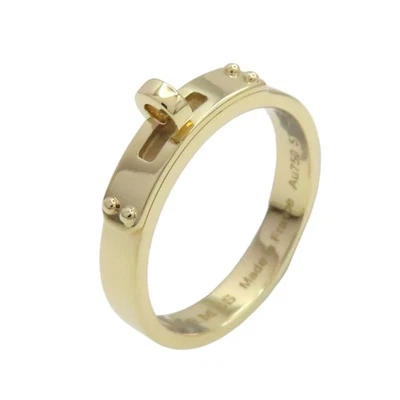 Anillo pequeño HERMES Kelly oro amarillo de 18 quilates talla EE. UU. 5,75 #51 - Imagen 1 de 4