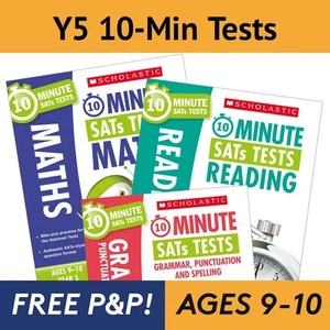 Year 5 SATs 10-Minute Tests - English & Maths - 2025 SATs with Answers - NEW - Imagen 1 de 12