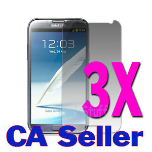 3 x protection d'écran anti-éblouissement Samsung Galaxy Note II N7100