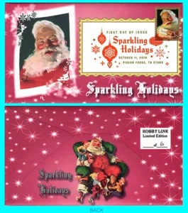 Sparkling Holidays set di 4 copertine primo giorno con annullamenti di colore - Foto 1 di 4