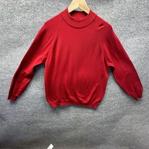 Marshall Field & Company Shirt Men Large Red Nylon 70-80's Y2K Vintage Golf - Picture 1 of 8