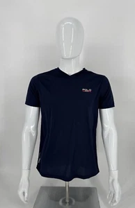 Polo Ralph Lauren Polo Sport Performance T Shirt V Neck Blue Men’s M NWT - Picture 1 of 7