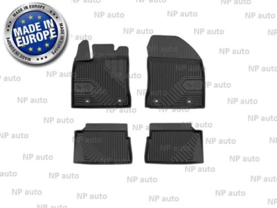 NEW LHD FULL SET BLACK RUBBER FLOOR MATS CAR LINERS FOR LEXUS CT 200H 2011-2021 - Image 1 of 4