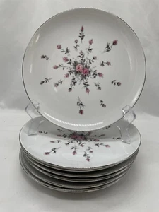 HARMONY HOUSE FINE CHINA "ROSEBUD"  7 DESSERT, Salad Bread Side Plates - Picture 1 of 5