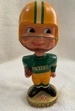 VINTAGE 1960s AFL NFL GREEN BAY PACKERS BOBBLEHEAD NODDER BOBBLE HEAD 