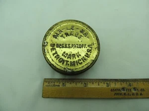 MA-LE-NA- Detroit Mich. U.S.A. Vintage Michigan alte Dose  - Bild 1 von 3