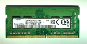Samsung DDR4 8GB 1Rx8 PC4 3200AA SA1-11 SODIMM 1.2V Notebook Memory RAM 1x8GB - Afbeelding 1 van 3
