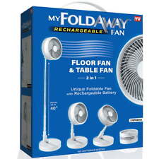 Folding fan,adjustable height of 40 inches, foldable, portable, and rechargeable