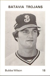 1976 Batavia Trojans Team Issue #29 Bubba Wilson - NM Baseball Card