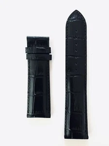 Original Tissot Squelette T070405A 22mm  Black Leather Watch Band Strap  - Picture 1 of 2