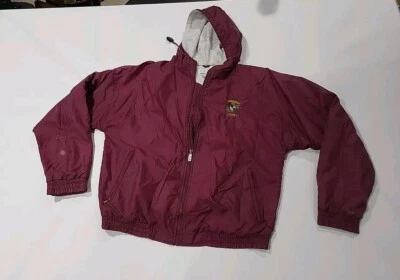 Cortavientos vintage USMC con capucha (sudadera con capucha) forrado mediano púrpura nailon bordado Foto 1 de 4