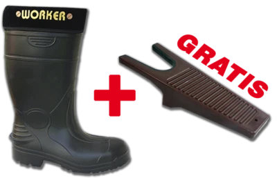 Sicherheitsstiefel Lemigo Worker, Schutzklasse SB, EVA + 1 Stiefelknecht gratis