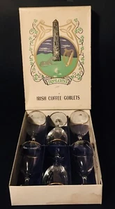 6 vasos de café irlandeses de colección copas con borde dorado con caja 8 oz Celtic St Patrick’s - Imagen 1 de 11