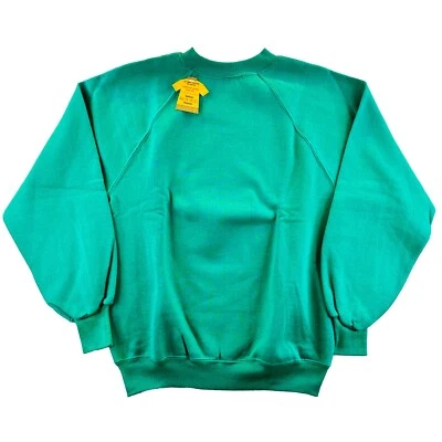 Sudadera De Colección Sears Años 70 80 Cuello Redondo Blanco Raglán Verde Azulado Talla M Kodel Nueva de Lote Antiguo Foto 1 de 4