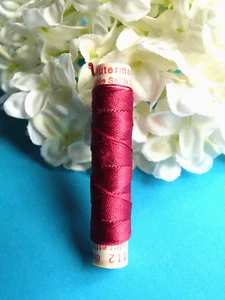 985B / Superb Coil Old Drawstring Silk Gutermann Domo " Red " N° 812 - Picture 1 of 2