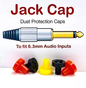 JACKCAP GIG READY 6,3 mm 1/4 Zoll XLR Staubstecker Abdeckung Audio Tastatur Mixer BUCHSENKAPPE - Bild 1 von 89