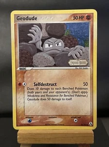 Pokemon Card Geodude 53/92 EX Legend Maker STAMPED Holo Played - Imagen 1 de 4