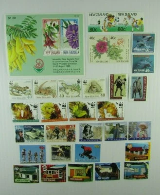 New Zealand Modern commemorates  Ass't MH stamps & souvenir sheet - Image 1 of 3