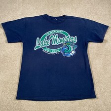 Vermont Lake Monsters Shirt Men Small Blue MiLB Baseball Minors MiLB VT USA