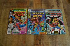 Marvel Team-Up #47 48 49 Comic Book Lot of 3 Spider-Man Thing Iron Man FN 6.0