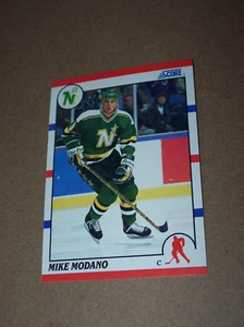 Tarjeta de novato 1990 Score Hockey Mike Modano #120 High Grade - Imagen 1 de 2