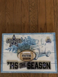Dallas Cowboys Wood Wall Sign Football mounted hanging sports decor man cave - Picture 1 of 5