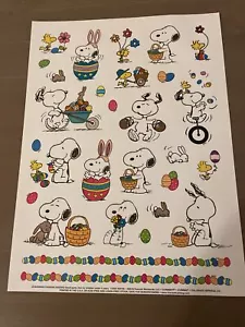 PEANUTS ‘EASTER’ STICKERS - 29 COLORFUL STICKERS - BUY MORE AND SAVE - Picture 1 of 8