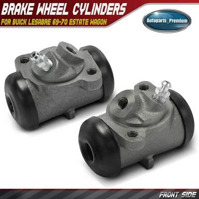 2Pcs Front Side Drum Brake Wheel Cylinder for Buick LeSabre 69-70 Estate Wagon - Image 1 of 4