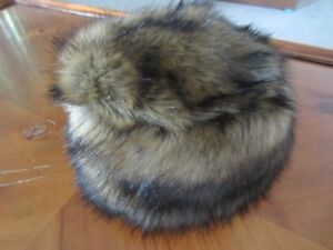 WOMENS H&M FAUX FUR BROWN HAT CASUAL HAT LOUNGE HAT Comfy Trendy ONE SIZE COOL