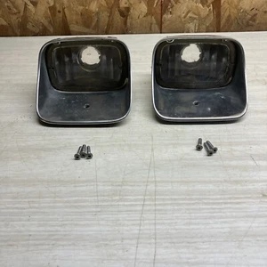 1978-81 Chevrolet Camaro Front Turn Signal Bezels Chrome Original GM Park Lights - Picture 1 of 12