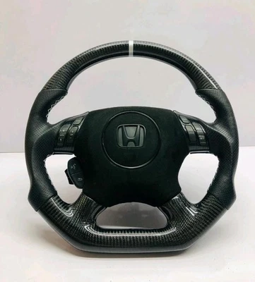 Volante de fibra de carbono Honda Odyssey Accord Civic ES (2001-2008) Foto 1 de 4