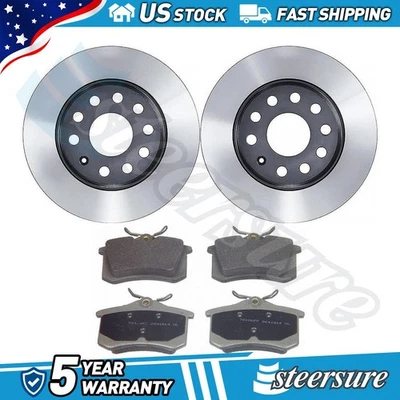 Juego de pastillas de freno de disco trasero rotor de freno de disco para Volkswagen Golf 2011-2011 Foto 1 de 4