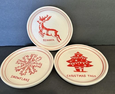 "Platos Molly Hatch Navidad Aperitivo Plato 5"" Juego 3" Foto 1 de 4