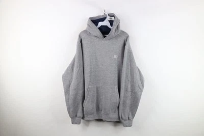 Sudadera con Capucha Gris Jaspeado Desteñida Talla Mediana Starter De Colección Años 90 Para Hombre Foto 1 de 4