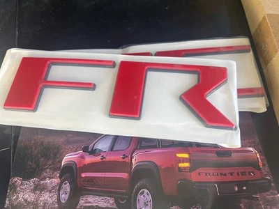 Double Layer Red Black letters fits NISSAN FRONTIER 2022 23 tailgate insert - Image 1 of 2