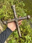 Croix XVI Ème Siècle Vers 1550 Laiton Fleur De Lys Haute Epoque