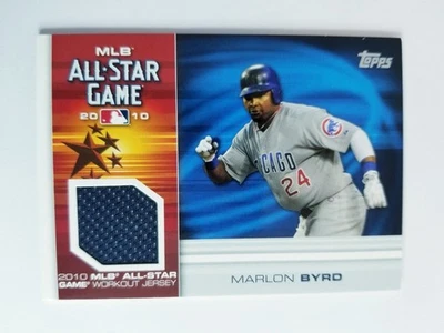 CAMISETA ALL-STAR ACTUALIZACIÓN TOPPS MARLON BYRD 2010 EVENTO USADA CUBS PHILLIES  Foto 1 de 4