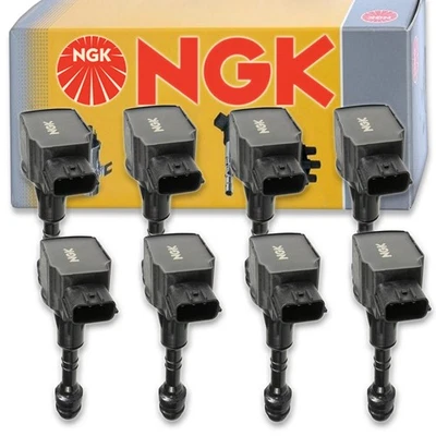 8 pcs NGK Ignition Coil for 2004-2006 Nissan Titan 5.6L V8 - Spark Plug Tune sd - Image 1 of 4