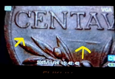 Die Clash Rev ~ 1950 PORTUGAL ~ 5 Centavos ~ AU/UNC ~ Mint Error ~ RARE - Image 1 of 4