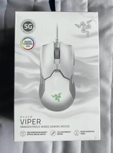 Souris gaming filaire ambidextre Razer Viper capteur optique 5G blanc mercure đ„ - Photo 1/3