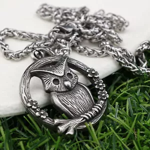 Amulet Woods Energy Forces Magic Circle Pendant Goth Rock Party Jewelry Necklace - Picture 1 of 4